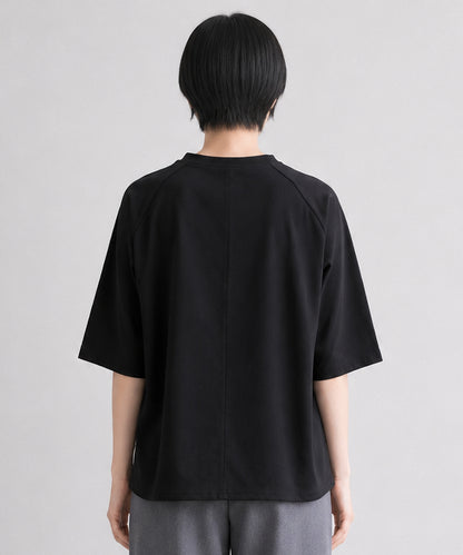 【FONT LAB】メタリックロゴオーバーTシャツ