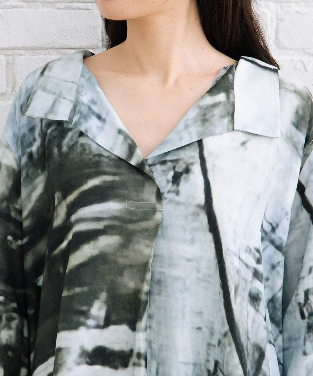 21号(6L～) K COLLECTION フォトグラフプリントワンピース