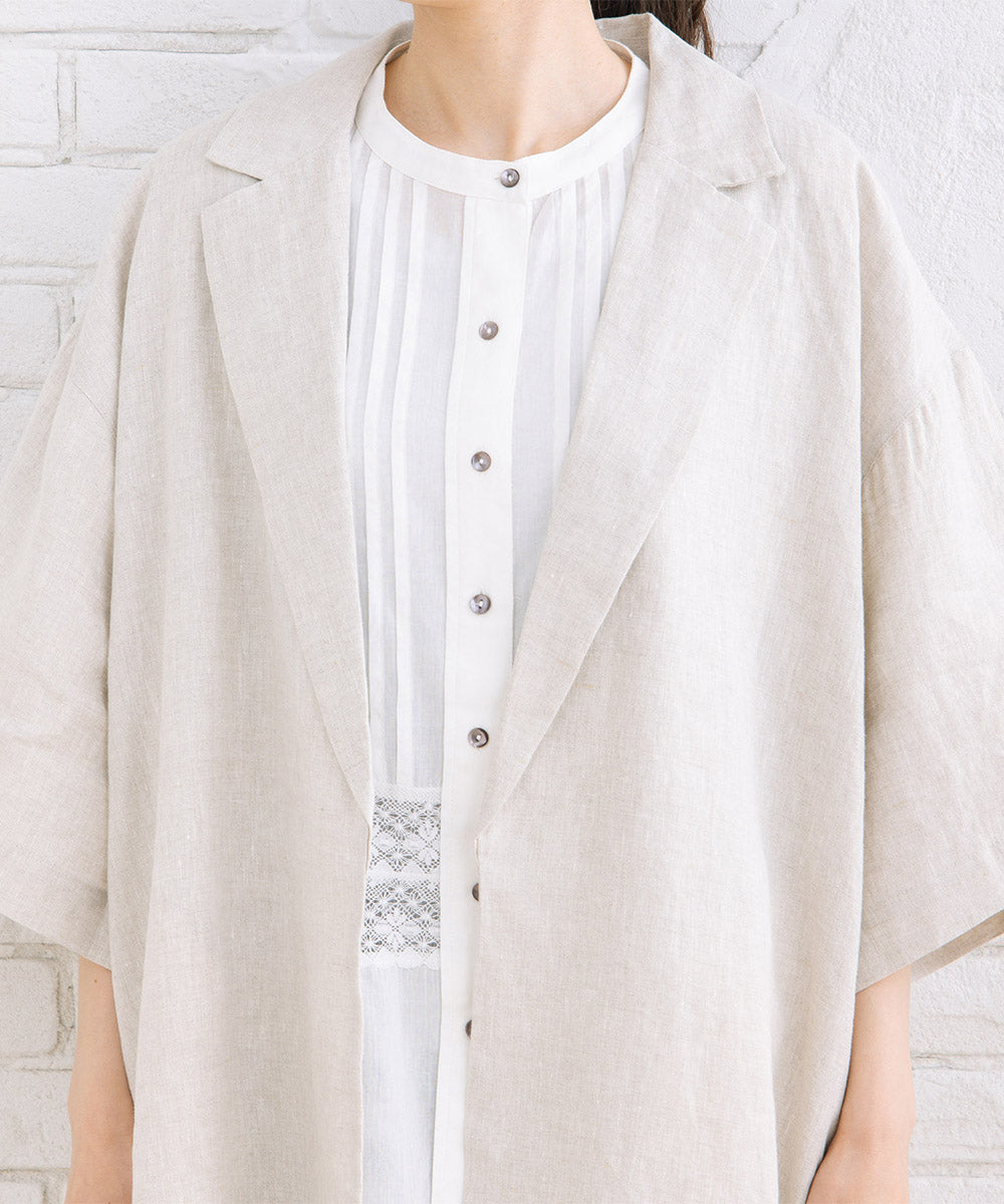 20-5464　[Rogique]リネンハーフスリーブジャケット【先行予約】