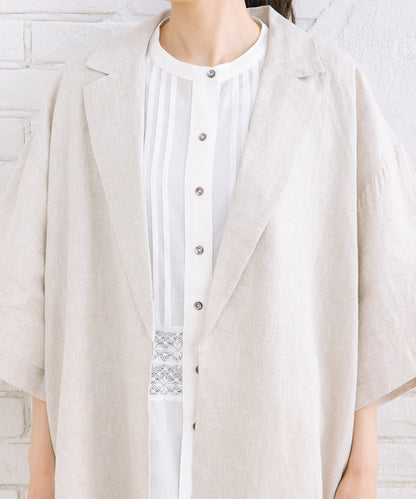 20-5464　[Rogique]リネンハーフスリーブジャケット【先行予約】