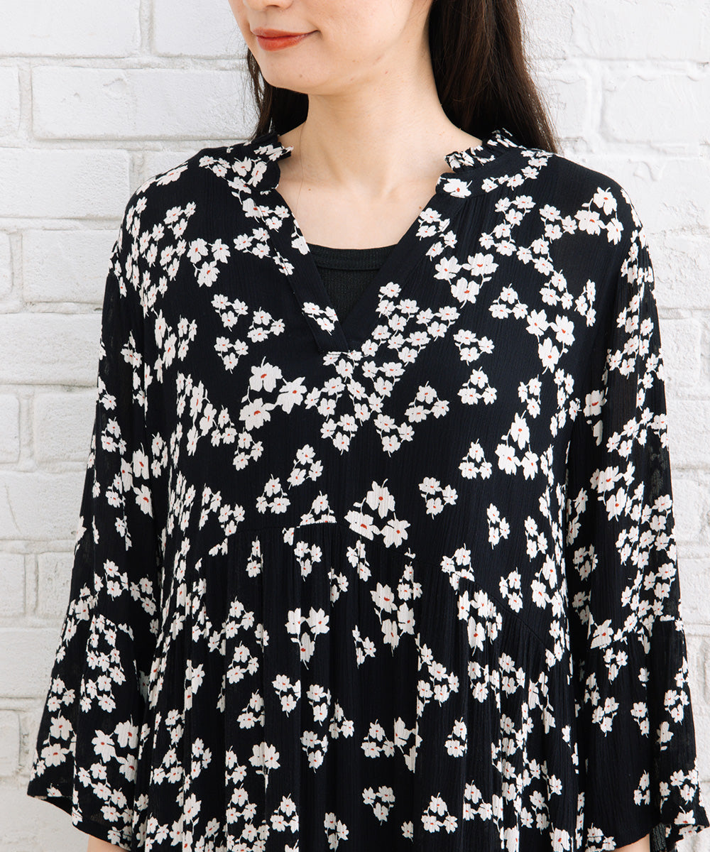 KAFFE リトルフラワープリントワンピース