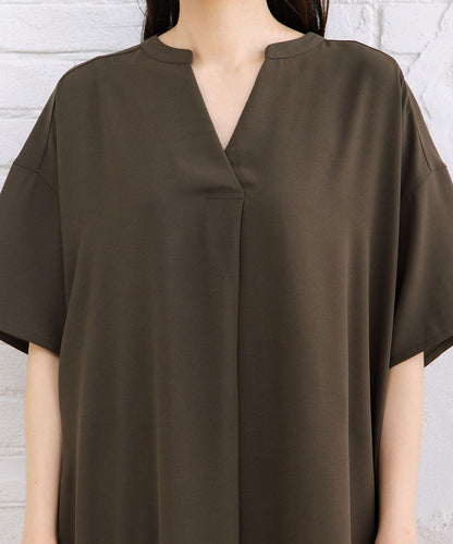 21号(6L～) スムースジョーゼットスキッパーワンピース