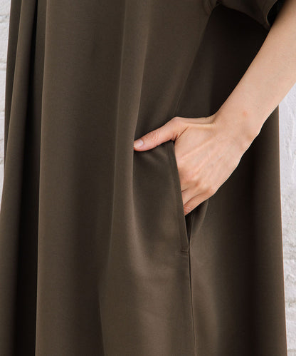 21号(6L～) スムースジョーゼットスキッパーワンピース