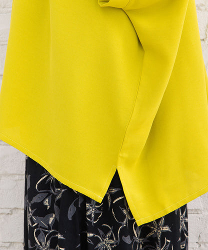 21号(6L～) スムースジョーゼットバンドカラーブラウス