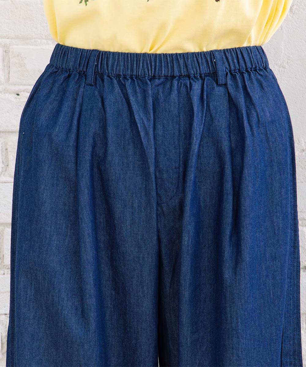 INDESIGN ピンタックラインデニムパンツ