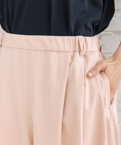 【sabstreet bis】【web限定】 ストレッチゆるタックワイドパンツ