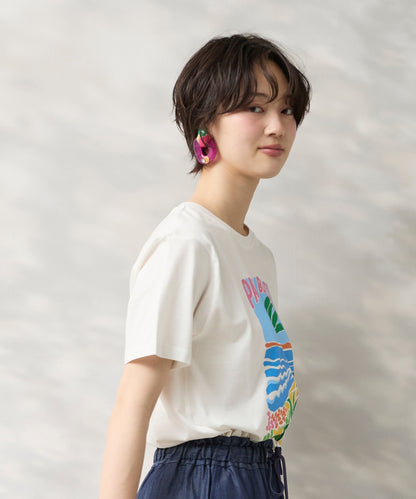 【COMPANIA FANTASTICA】PALM BEACHプリントTシャツ