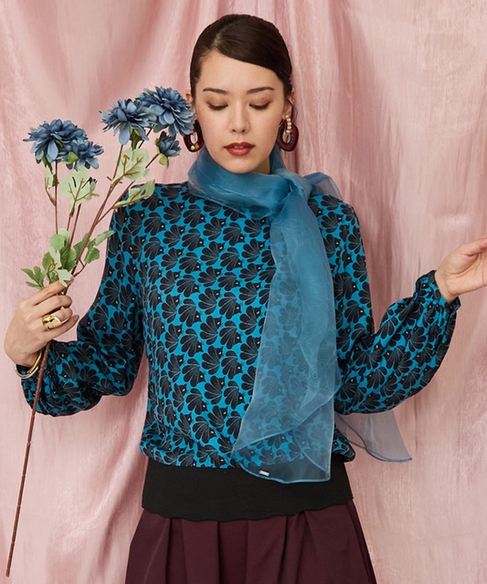 レディース ブラウス プリントブラウス バード＆キャットモチーフ｜JETSET SOLO PLUS(ジェットセットソロプラス) 公式通販｜レディース ファッション きれいめカジュアル