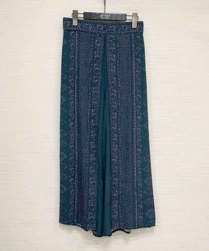 【FONT LAB】パネルプリントラップワイドパンツ