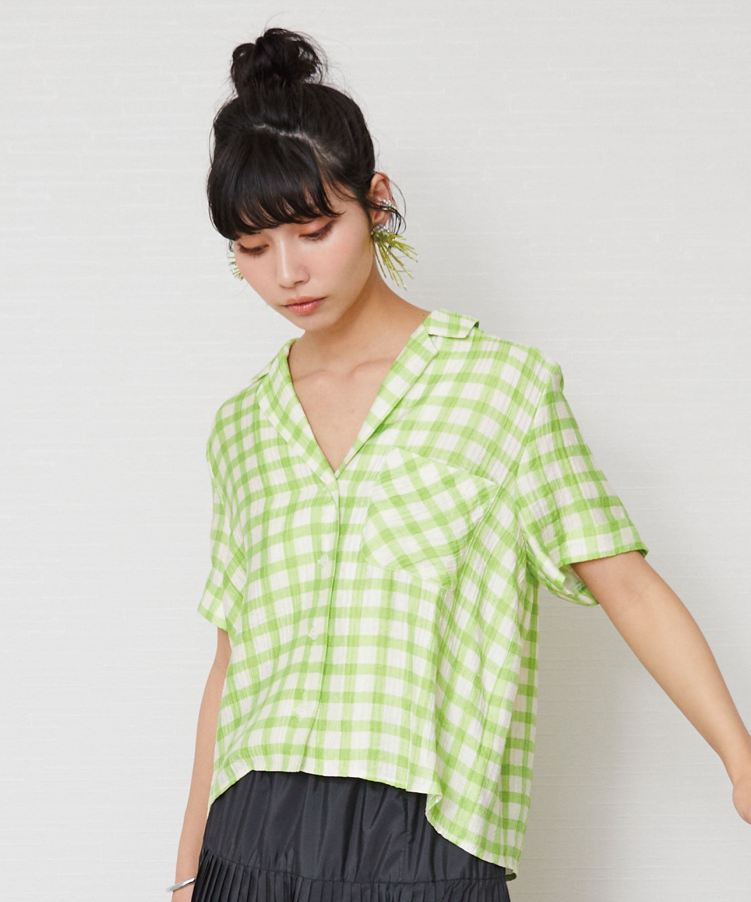 【FRNCH】ギンガムチェックシャツ