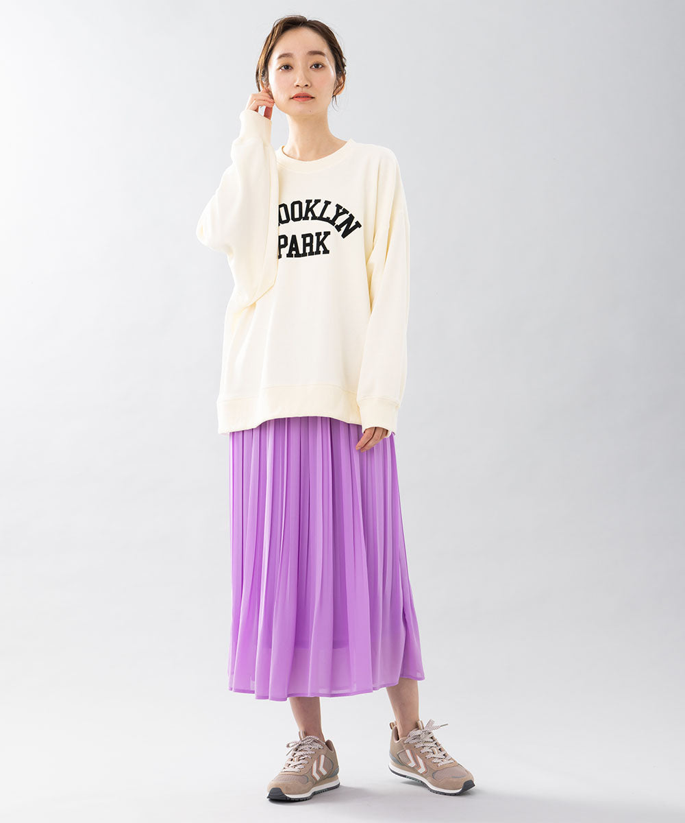 【大きいサイズ】 21号(6L～) シフォンプリーツスカート