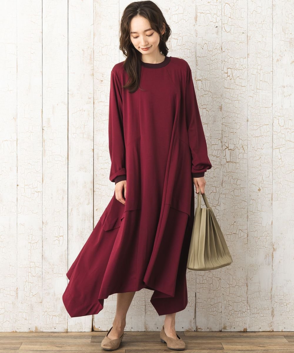 【限定販売】【大きいサイズ】 21号(6L～) MAT FASHION アシメヘムリブワンピース - マインドウインド公式オンラインストア