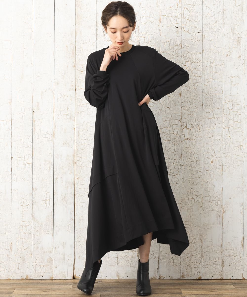 【限定販売】【大きいサイズ】 21号(6L～) MAT FASHION アシメヘムリブワンピース - マインドウインド公式オンラインストア