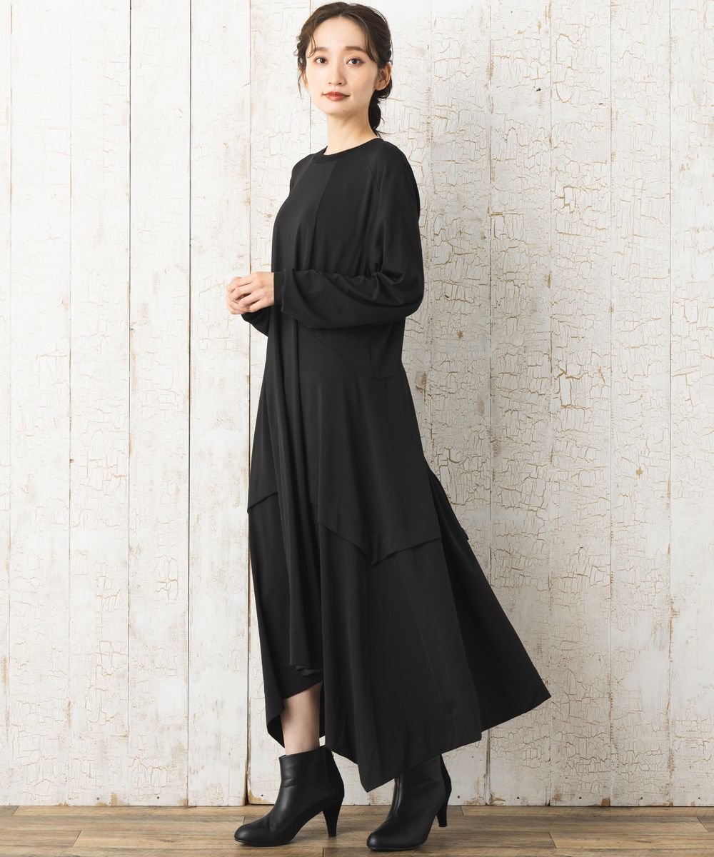 【限定販売】【大きいサイズ】 21号(6L～) MAT FASHION アシメヘムリブワンピース - マインドウインド公式オンラインストア