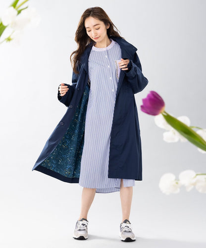 【大きいサイズ】 9号・15号・19号(M・3L・5L) FONTLAB カラフルストライプシャツワンピース - マインドウインド公式オンラインストア